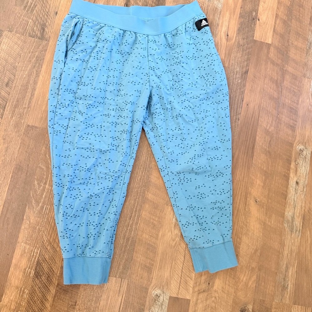 Adidas Women’s Blue and black jogger pants size XL